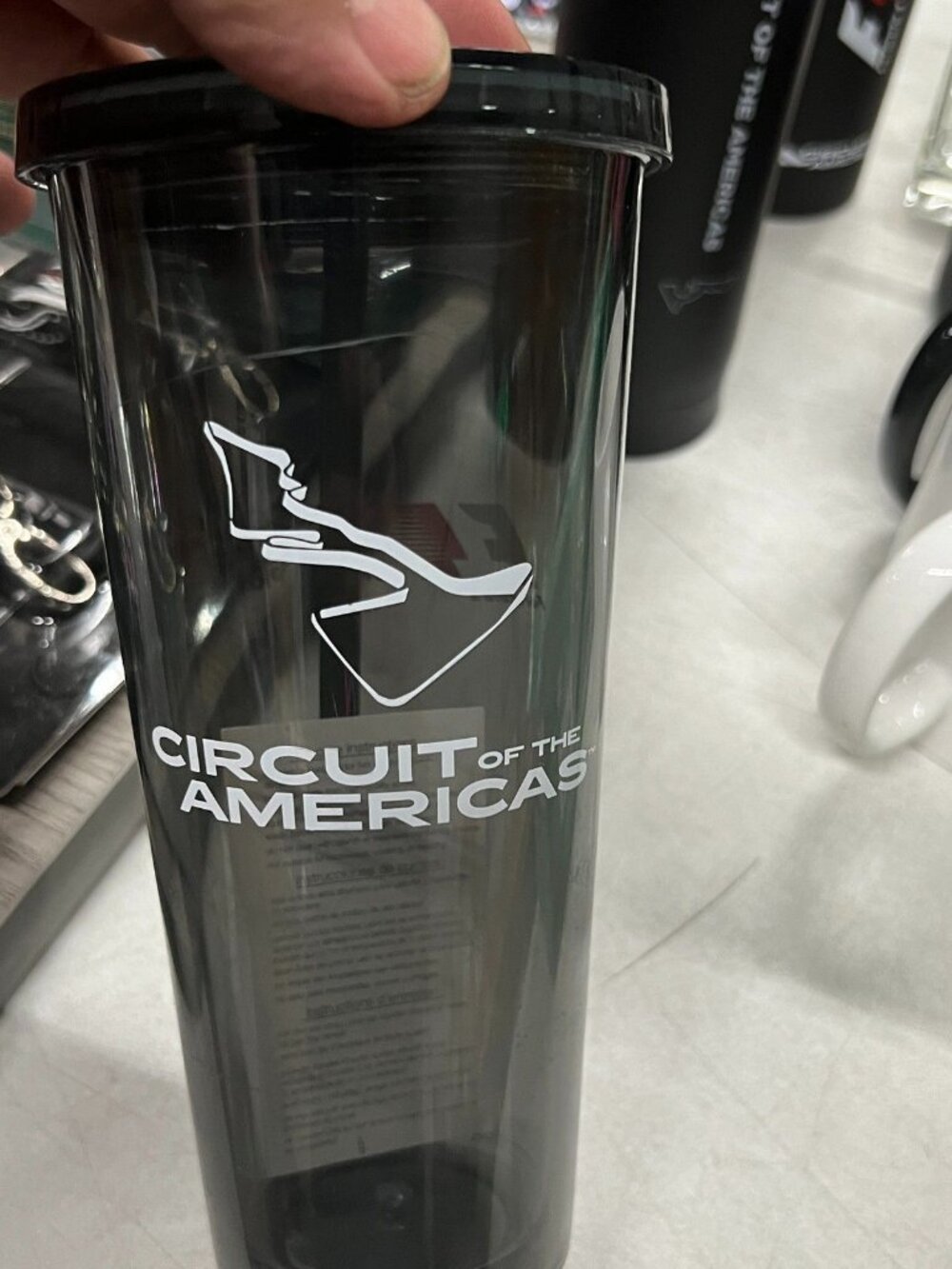 Spirit Double Wall Acrylic Tumbler 20 Oz Straw 2015 F1 Circuit Smoke Gray